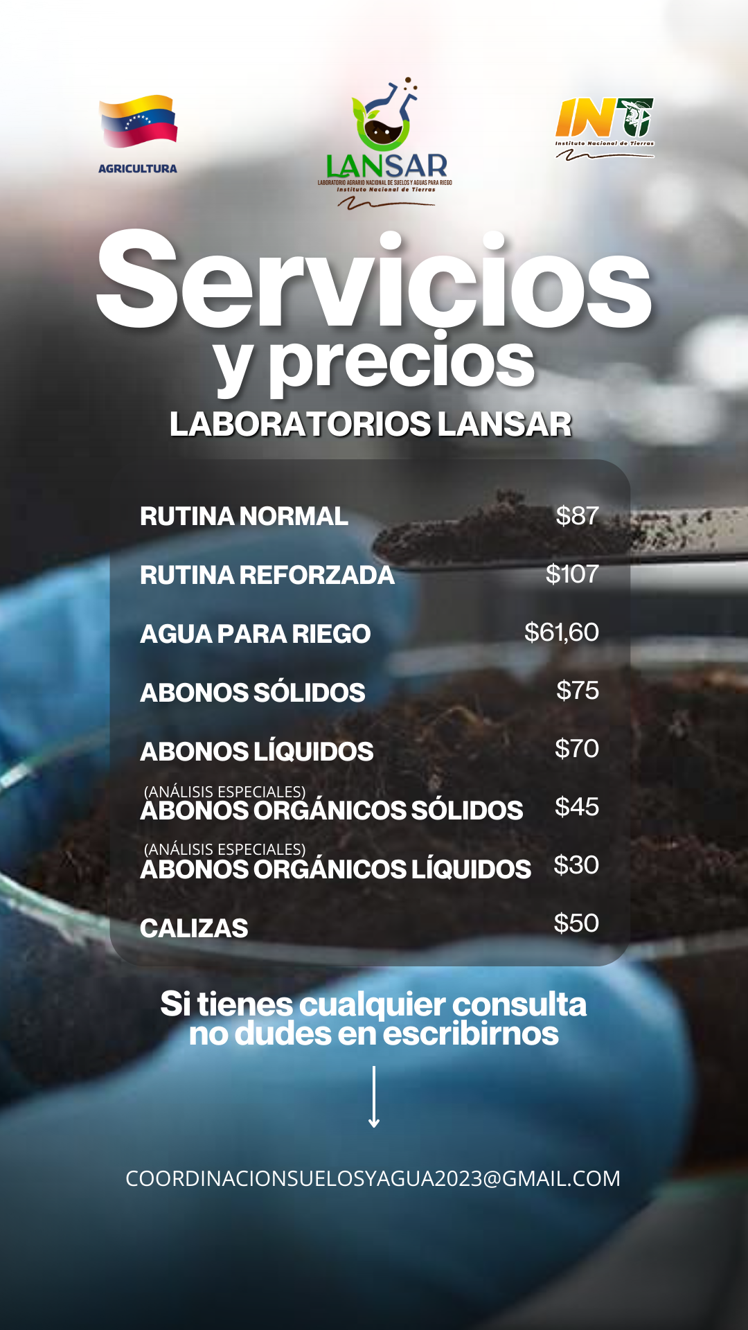 Precios de Servicios 1