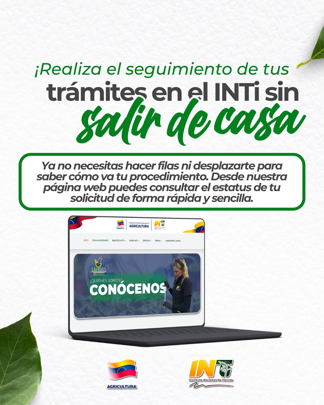 Seguimiento de trámites en línea del INTI
